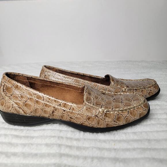 Naturalizer Shoes - Naturalizer Carleen Loafers Women’s 8M Faux‎ Croc Embossed Comfort Slip On Shoes